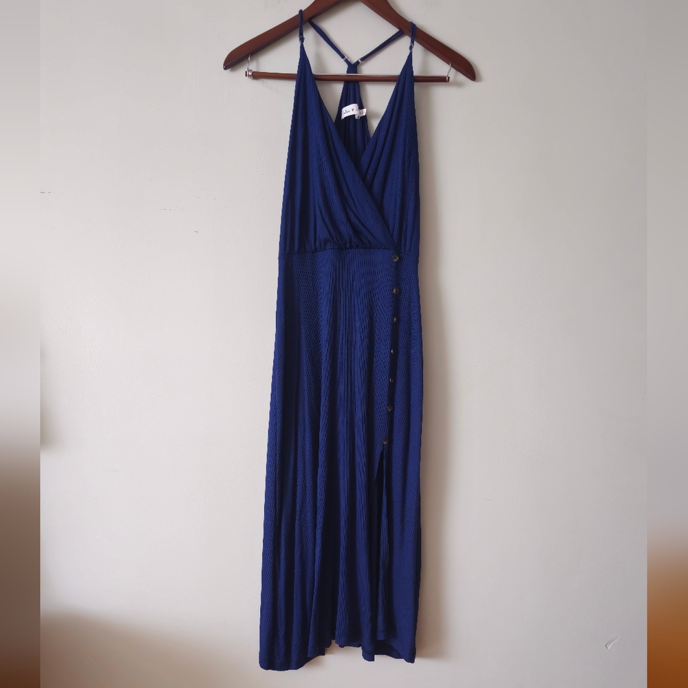 Lulus x lush ribbed midi dress